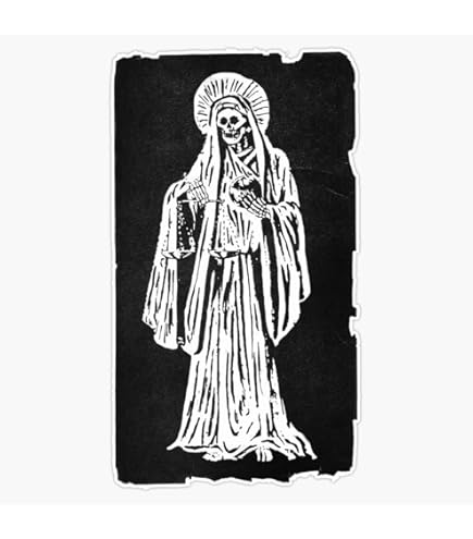LARGE Angel De La Muerte STICKER VINYL DECAL GRIM REAPER SANTA MUERTE | Australia
