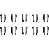 uxcell 10 Sets Double Open Zipper Repair Latch Kits, #5 Insert Pins for Jacket Coat Two-Way Separating Zippers, Metallic Blac