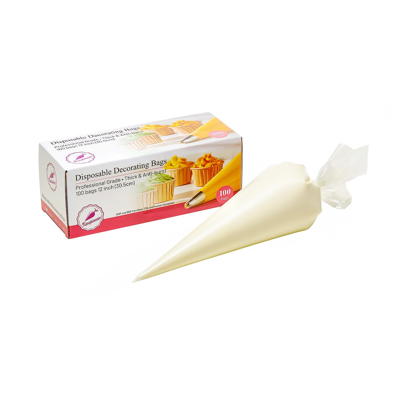 Keenpioneer 絞り袋 12インチ 100枚箱入りの商品画像