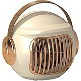 Space Heater, Portable Heater for Office Desk, 400W Mini Tent Warmer for Camping (Indoor Use), With Tip-Over Protection, Ligh