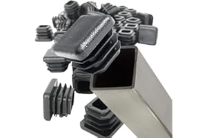 EZends Premium Grade 3/4 Inch Extra Durable Square Tubing End Cap 10PK (14-20 Gauge Wall Tubing) Plastic Plugs/Square End Caps/Plastic End Caps/Square Plug/Square Plastic Plug/by EZENDS … (10)