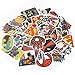 Vinyl Luggage Stickers Pack, Echeer 50 PCS PVC Waterproof Stickers Bomb Superheroes for Laptop, Notebooks, Car, Bicycle, Skateboards, Luggage Decoration