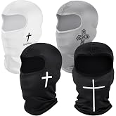 Wesiti 4 Pcs Ski Mask Balaclava Full Face Mask Cover UV Protection | Windproof Balaclava Ski Mask, Lightweight Full Face Mask Cover, UV Protection Ski Mask for Outdoor Sports Men Women