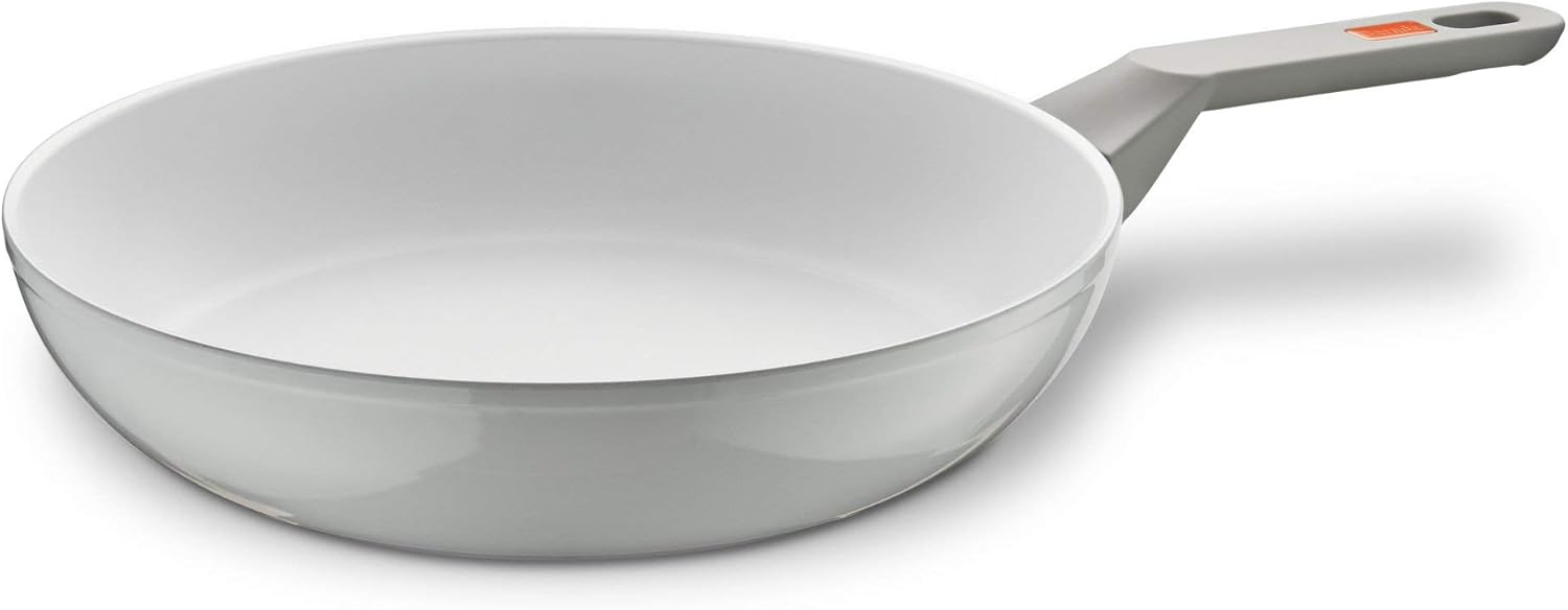 Berndes Veggie White Induction 24 cm Sauté Pan, Aluminium, White, 48 x
