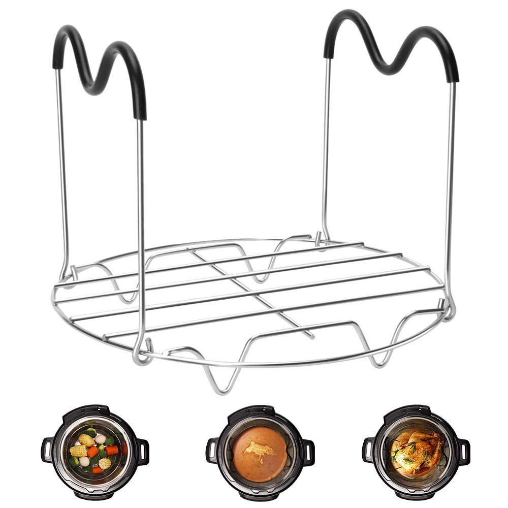 Instant with Compatible Handles Resistant Heat with Trivet Rack Steamer