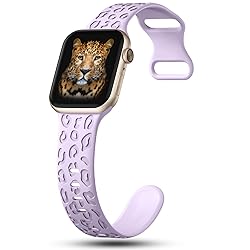 CreateGreat Leopard Engraved Bands Compatible with