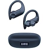 TREBLAB X3 Pro - Sports Wireless Ear Buds Bluetooth - Comfortable Workout Headphones with Secure Ear Hooks, 9H Long Battery Life, IPX5 Sweatproof Earphones, Noise Isolation Over Ear Earbuds
