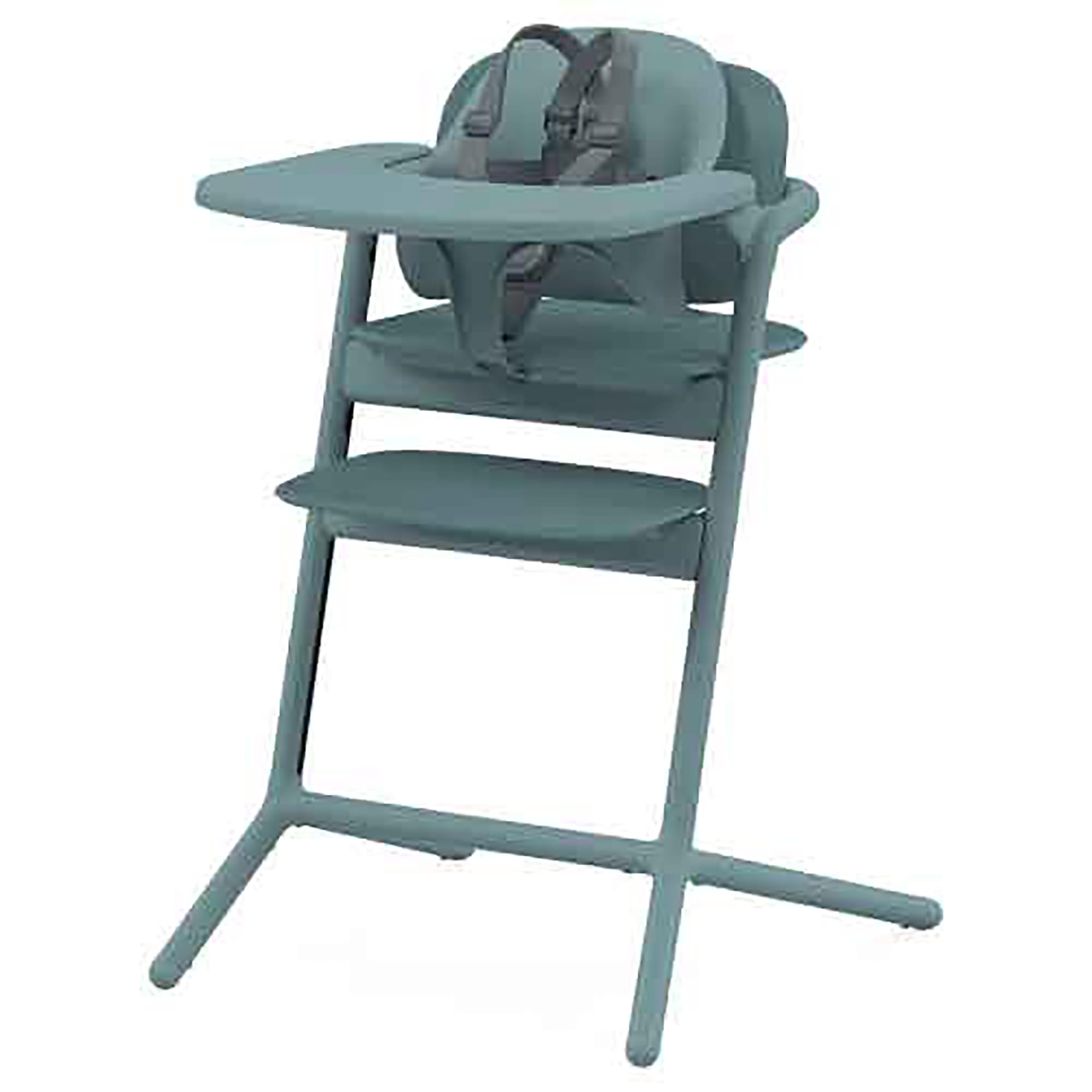 サイベックス レモチェア レモ3in1 ベビーチェア ハイチェア ベビーセット テーブル付き 赤ちゃん 椅子 離乳食 キッズチェア ダイニング 学習椅子 メーカー2年保証 大人まで 長く使える cybex LEMO ワンハンド 高さ調節 北欧 スタイリッシュ シンプル 正規品(ストーンブルー,3-IN-1)商品画像