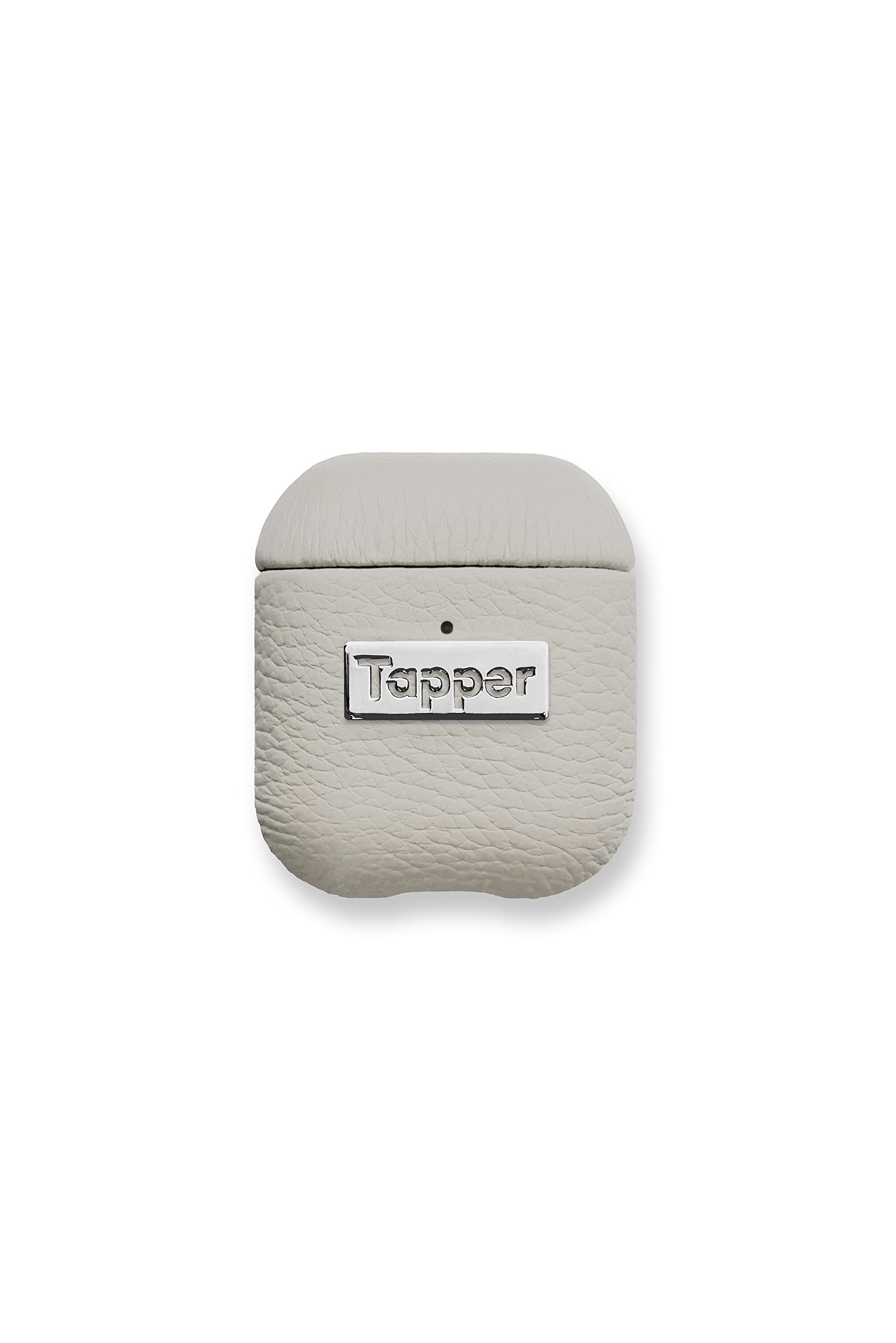 Tapper Sand Leather / Silver Case for AirPods (1st and 2nd Generation)