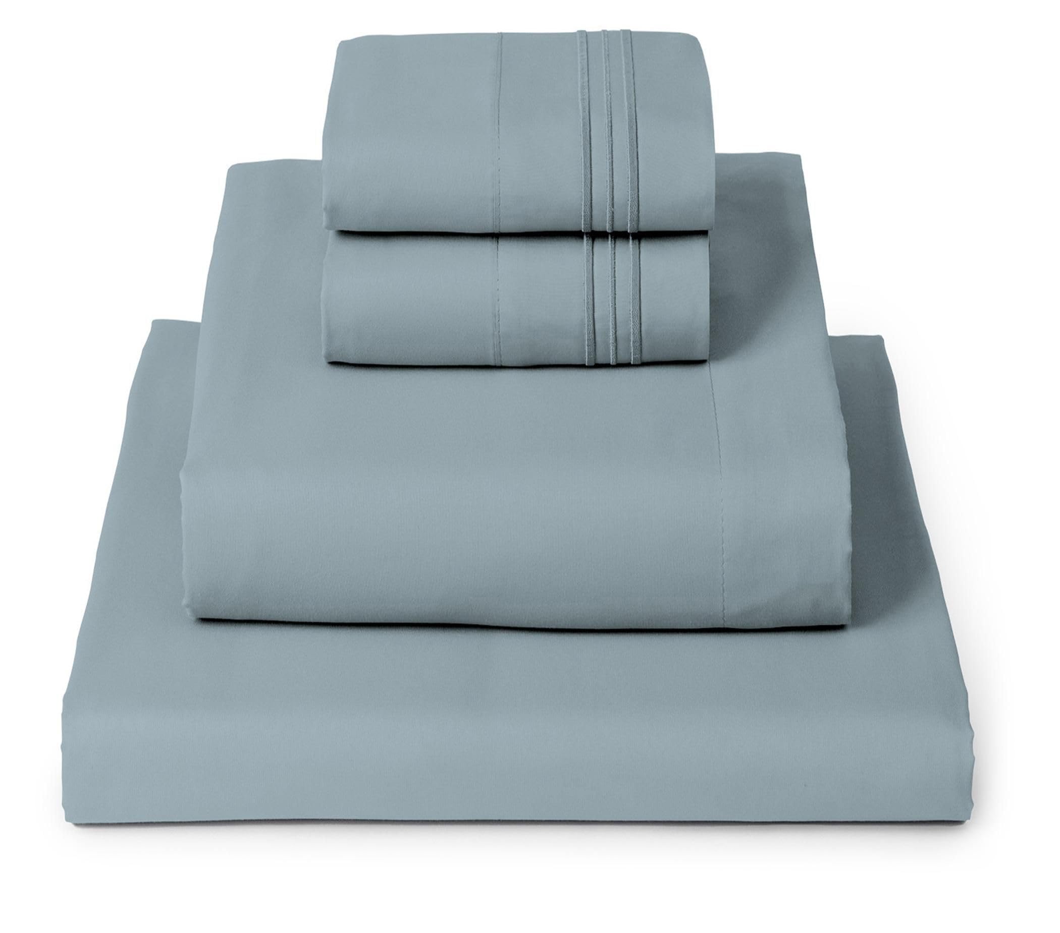Photo 1 of Mellanni Queen Sheets Set - 4 PC Iconic Collection Bedding - Hotel Luxury, Extra Soft, Cooling Bed Sheets - Wrinkle, Fade, Stain Resistant (Queen, Spa Blue)