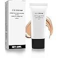 Skin Tone Adjusting CC Cream SPF 43,CC Cream Self Adjusting for Mature Skin,Cosmetics CC Cream,Pre-makeup Primer Moisturizing Skin Concealer Skin Tone - Natural Color