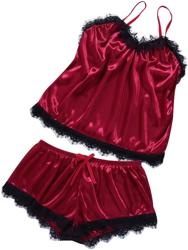 OTTATAT Ladies Corset,2020 Summer Women Lace Sexy Passion Lingerie Babydoll Nightwear 2PC SetComfortable Bridal Shower