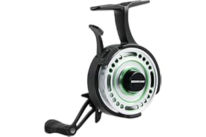 Sougayilang Inline Ice Fishing Reel, CNC-machined Aluminum Spool with 2.8:1 Gear Ratio Inline Ice Reel, Innovative Structure 