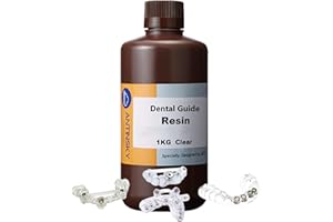 Antinsky Dental Guide Resin for DLP LCD 3D Printer Resin UV-Curing 405nm High Precision Low Shrinkage High Temperature High Strength Low Odor Clear 1kg