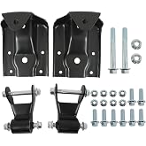 LABLT Rear Leaf Spring Hanger Bracket Shackle Kit | Replacement for GMC Sierra 1500 Chevy Silverado 1500 1999-2013 12474021