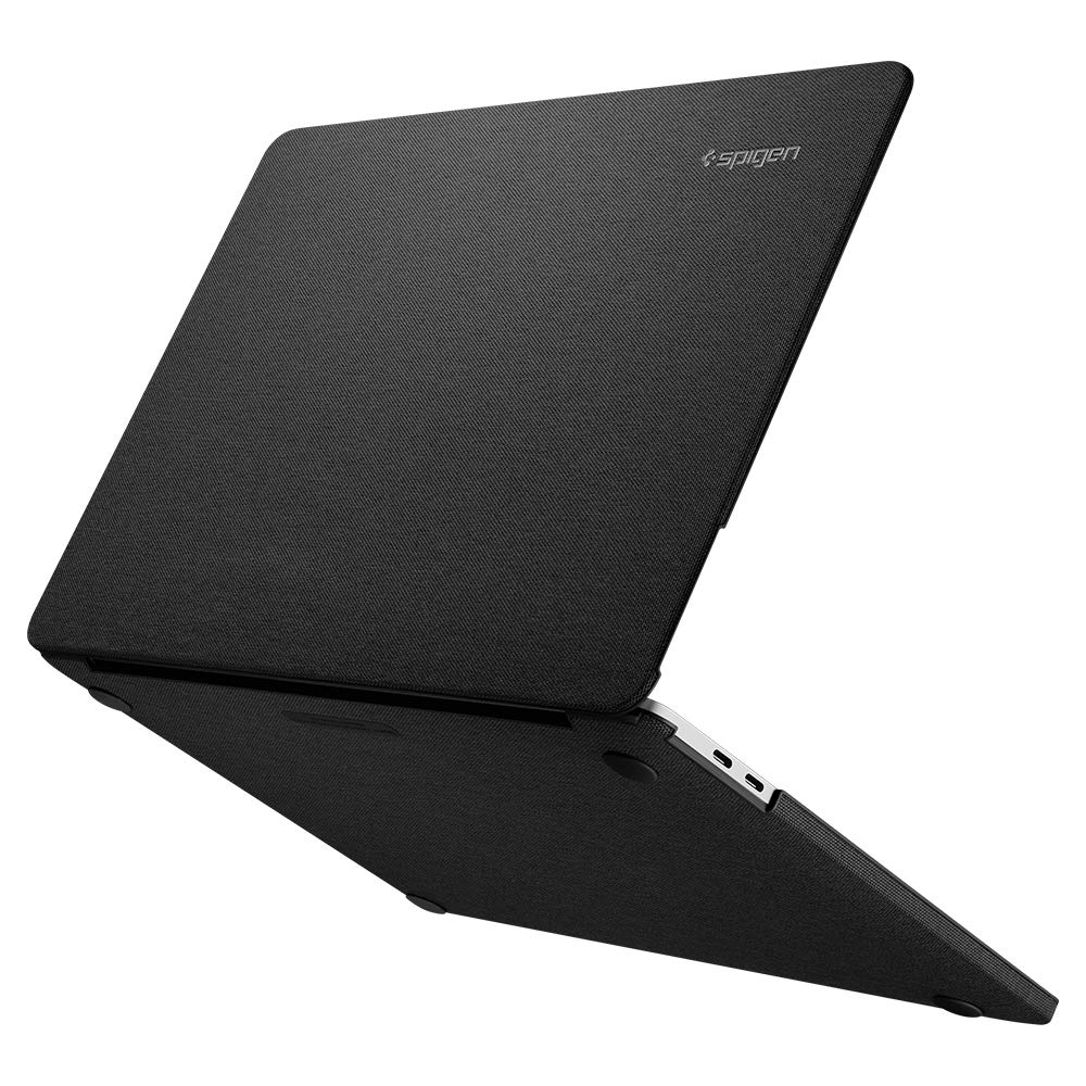 Spigen for MacBook Pro 13 inch Case M2 M1 A2338 A2251 A2289 (2022, 2020), Thin Fit Premium Knit Fabric, Black