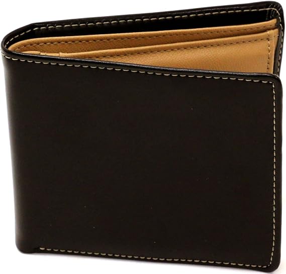 Amazon Co Jp エムアールユー 財布 メンズ 二つ折り 革 牛革 ボックス型小銭入れ 服 ファッション小物