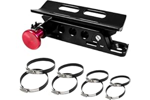 JHD-TOGO Fire Extinguisher Mount Kit, Adjustable Quick Release Roll Bar Fire Extinguisher Bracket Holder for Jeep Wrangler Unlimited TJ JK JKU JL UTV Polaris RZR Ranger Camper Van, Aluminum