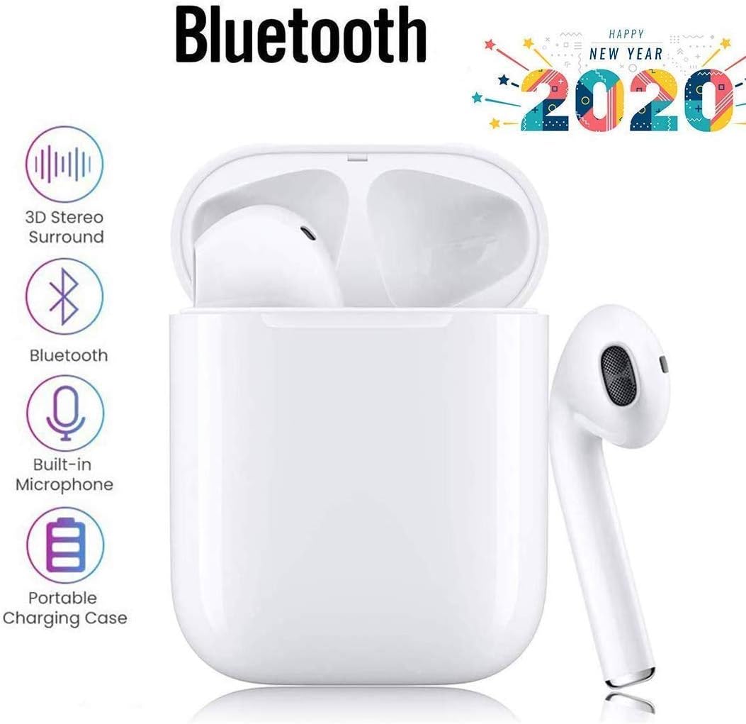 Bluetooth 5.0 Wireless Headphones,Touch Headphones with Microphone,Auto Pairing, IPX7 Waterproof HIFI Stereo Headphones,for Apple/Airpods/Android/iphone/Airpods2/AirPods Pro