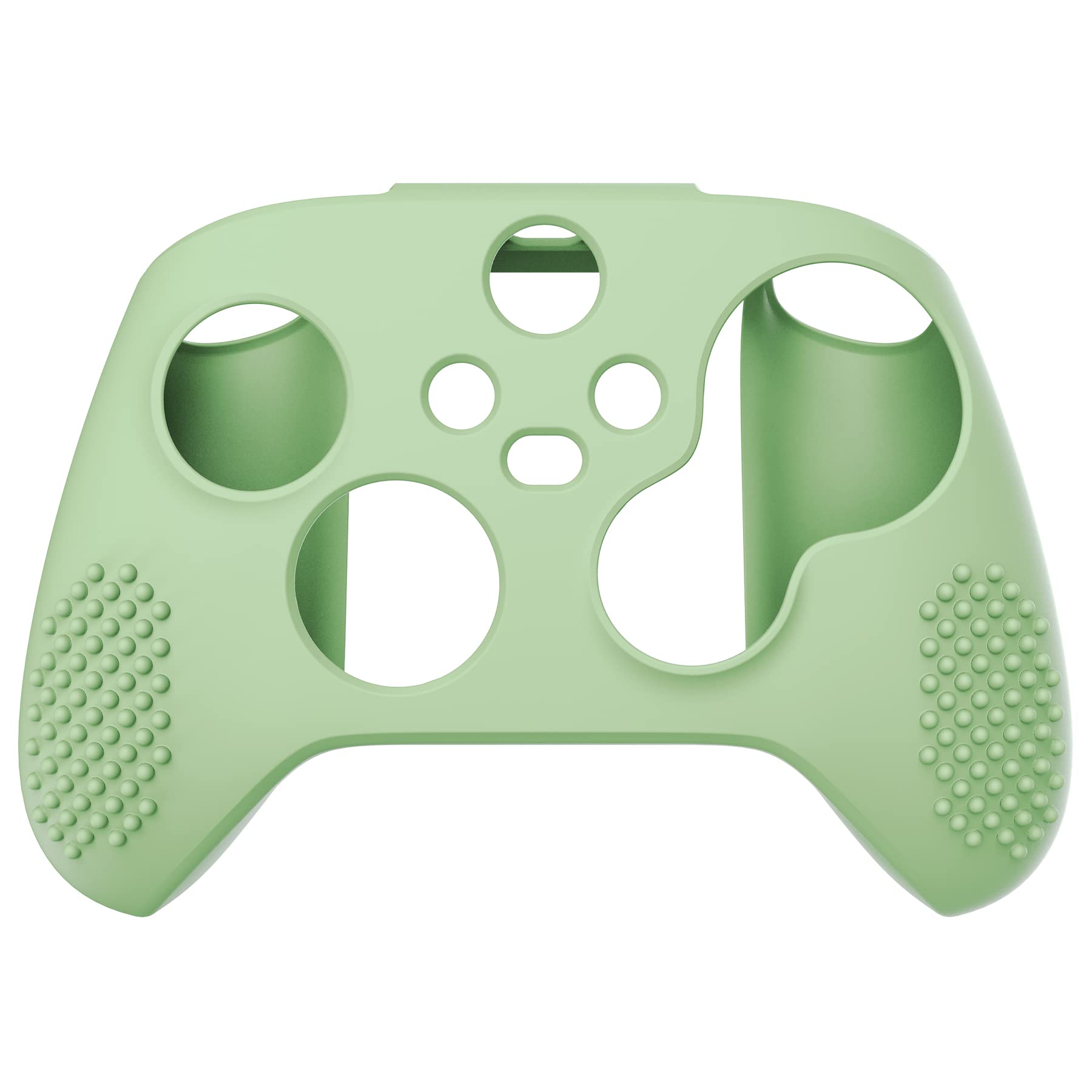 eXtremeRate PlayVital Matcha Green 3D Studded Edition Anti-Slip Silicone Cover Skin for Xbox Series X/S Controller, Soft Rubber Case Protector for Xbox Core Wireless Controller with Thumb Grip Caps