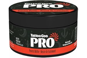 Tattoo Goo Professional Process Butter for Tattoo Artists, made with with Olive Oil, Shea Butter, and Beeswax - Petroleum and