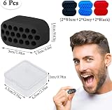 DHinkyoung 6 Pcs Jaw Exerciser Silicone Jawline Trainer for Men Women Black view 2