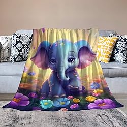 citari Elephant Blanket Elephant Gifts for Girls