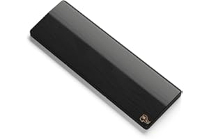 Glorious Wooden Wrist Rest - Compact - Onyx/Black - Mechanical Keyboards Wood Ergonomic Palm Rest| 12x4 inches/19mm Thick (GV-75-DARK)