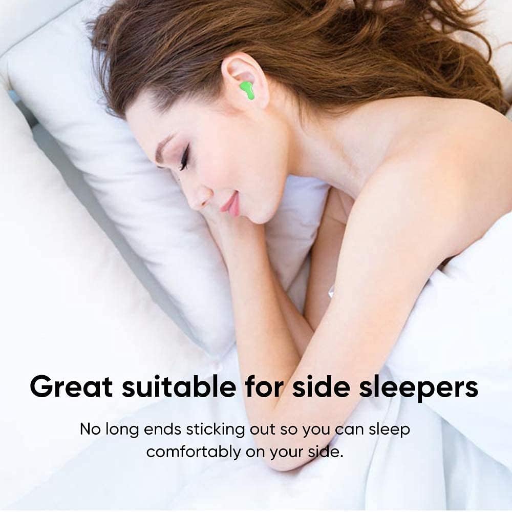 2021 New Version Ear Plugs, for Sleeping Noise Canceling, Cruchan 6 Pairs Soft Reusable Moldable Silicone Earplugs, Great for Snoring, Travel, Work, Studying, Loud Noise (Green): Health & Personal Care