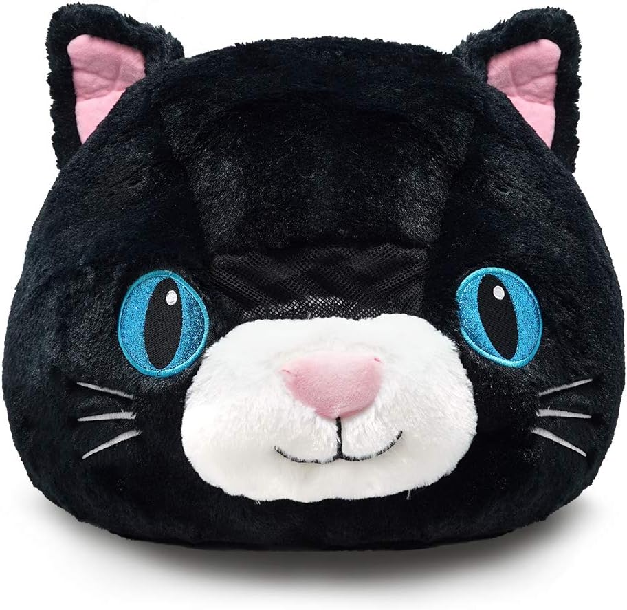 Plush Animal Head Mask Costume | Fun Furry Mascot Head with Mouth Opening