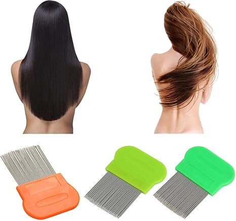 Capsa Hair Lice Comb Brushes Stainless Steel Lice Comb