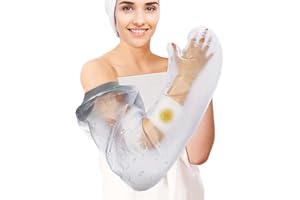 ZOYEHOO Waterproof Full Arm Cast Covers for Shower Adult, Watertight Cast Covers for Shower Arm after Surgery, Reusable Cast Protector Shower Sleeve for Bandage Dressing Wound, Reusable