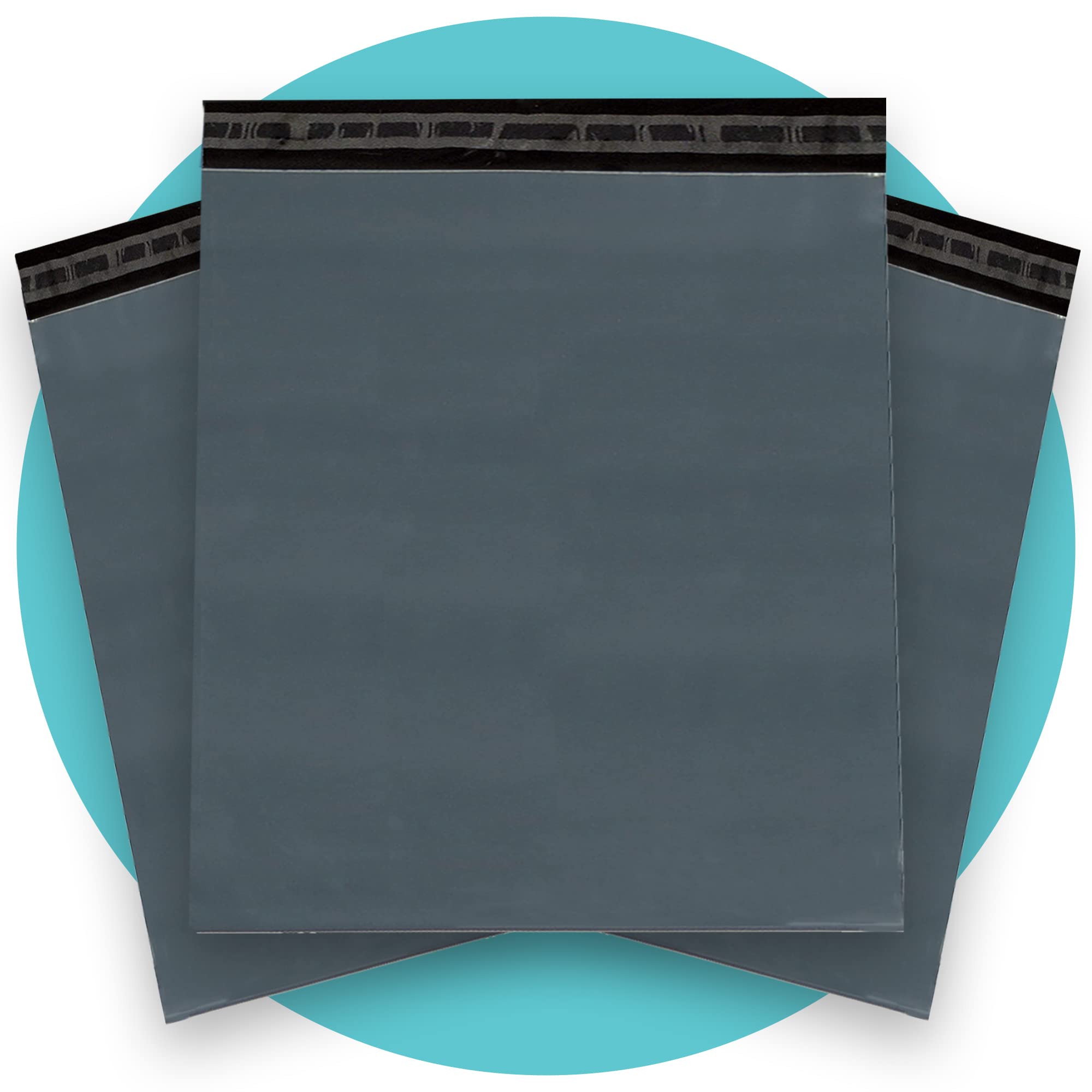 Triplast 21 x 24-Inch Plastic Mailing Postal Bag - Grey (Pack of 100)