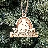 Ornament - You're Porgtastic - Raw Wood 3x3in