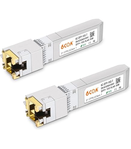 Amazon.com: WTSFOPTC 2 Pack 10GBase-T SFP+ to RJ-45 Transceiver