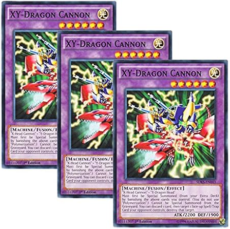 Amazon 3枚セット 遊戯王 英語版 Sdks En043 Xy Dragon Cannon Xy ドラゴン キャノン ノーマル 1st Edition トレカ 通販