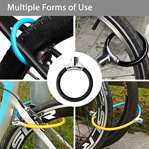 NDakter Bike Lock with 4ft Security Cable, 12mm Anti Theft Kids Bike