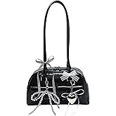 GORGLITTER Women's Y2k Bow Coquette Purse Kawaii Shoulder Bag Cute Aesthetic Japanese Bag