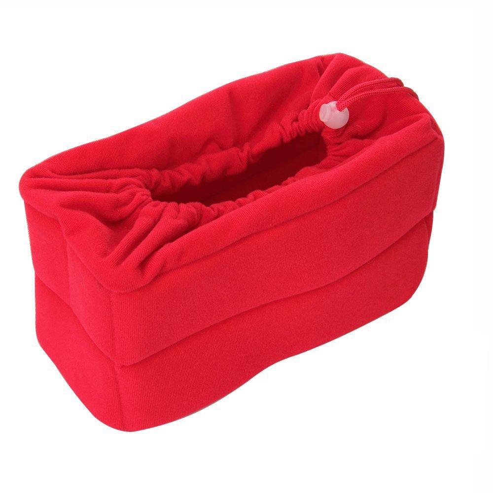 Yimidear Camera Bag, Shockproof Padded Folding Partition Insert Camera Case for SLR Cameras (Red)