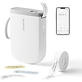 NIIMBOT D11 New Version Label Maker Machine with Tape,300DPI Bluetooth Label Printer, Portable Thermal Printer,Sticker Maker for Organizing Home Office School,White