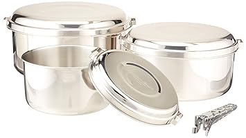 MSR (Mountain Safety Research) Kochgeschirr Alpine 4 Pot Set, Silver, One size, 21721