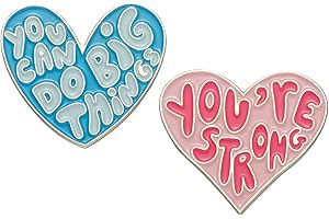FUTIMELY Positive Enamel Pins Set Inspirational Saying Brooch Motivational Phrase Lapel Badges Cute Brooch Pin for Women Girls Clothing Bags Hats Decorations