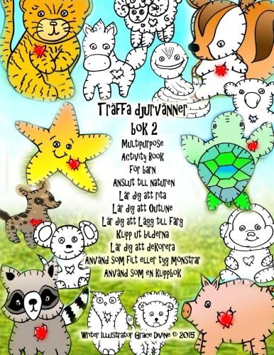 Träffa djurvänner bok 2 Multipurpose Activity Book för barn Anslut till naturen Lär dig att rita Lär dig att Outline Lär dig att Lägg till färg ... Använd som en klippbok (Swedish Edition) (Swedish) Paperback – December 18, 2015