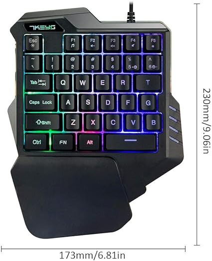 Starter Mechanische Einhand-Tastatur, für Linkshänder: Amazon.de