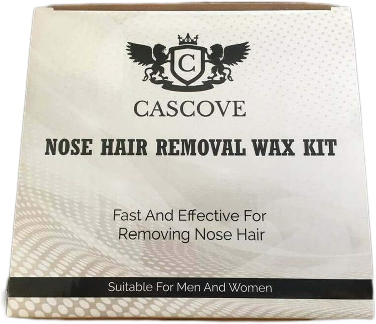 Nose Ear Hair Removal Wax Kit Painless & Easy Mens Nasal Waxing Strip Mens Ladie, 0.8 g (Pack of 10)