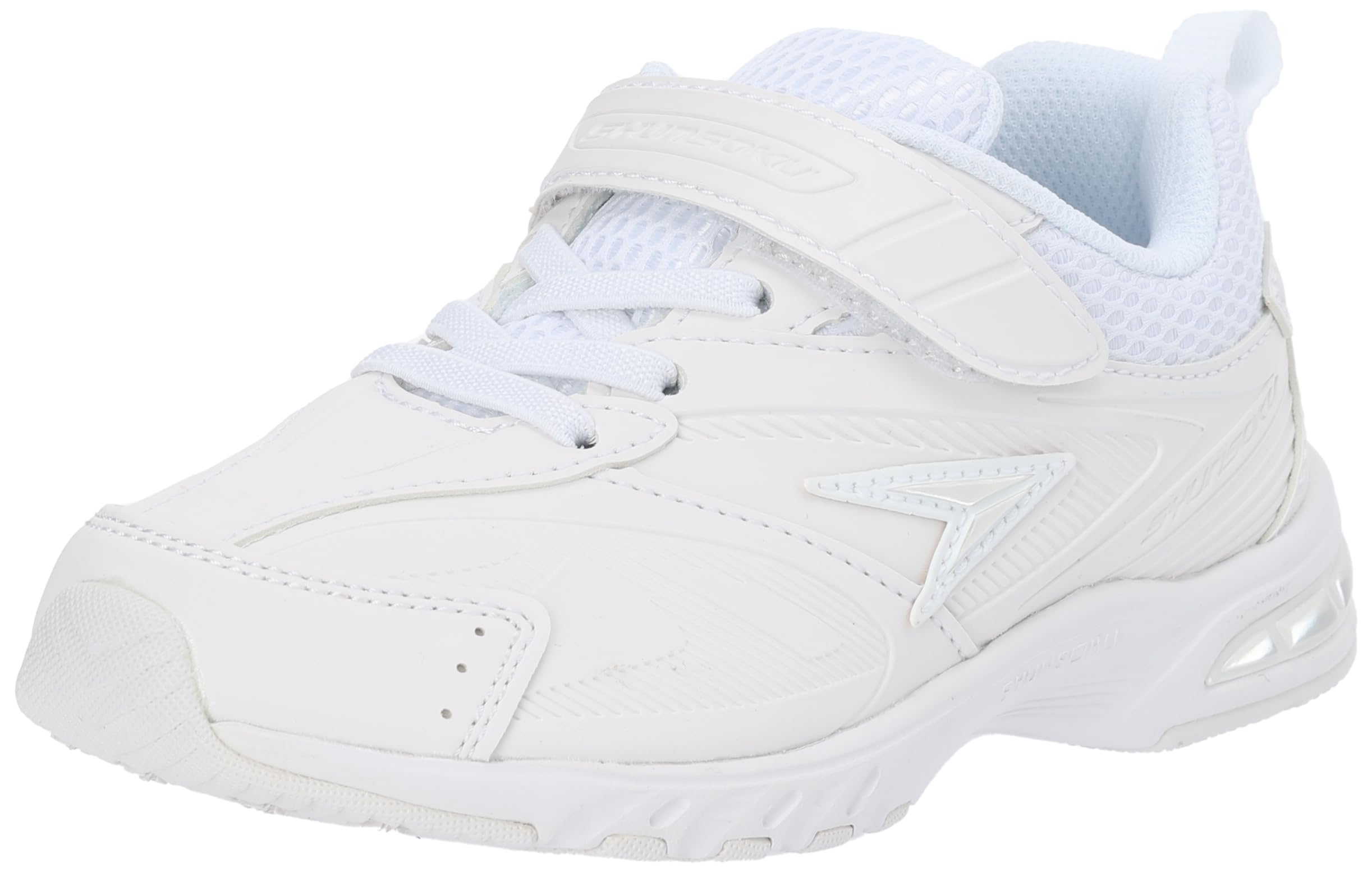 [シュンソク] スニーカー キッズ 男の子 女の子 白 黒 通学靴 軽量 19~24.5cm 2E SJJ 0960 1440 ホワイト/ホワイト 20.5 cm商品画像