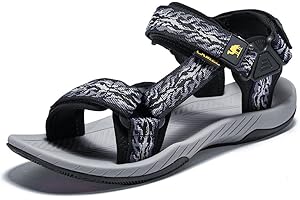 CAMELSPORTS Mens Athletic Sandals Outdoor Strap Summer Beach Sandals Waterproof Fisherman Water Shoes Open Toe Sport Gym Hiking Sandal
