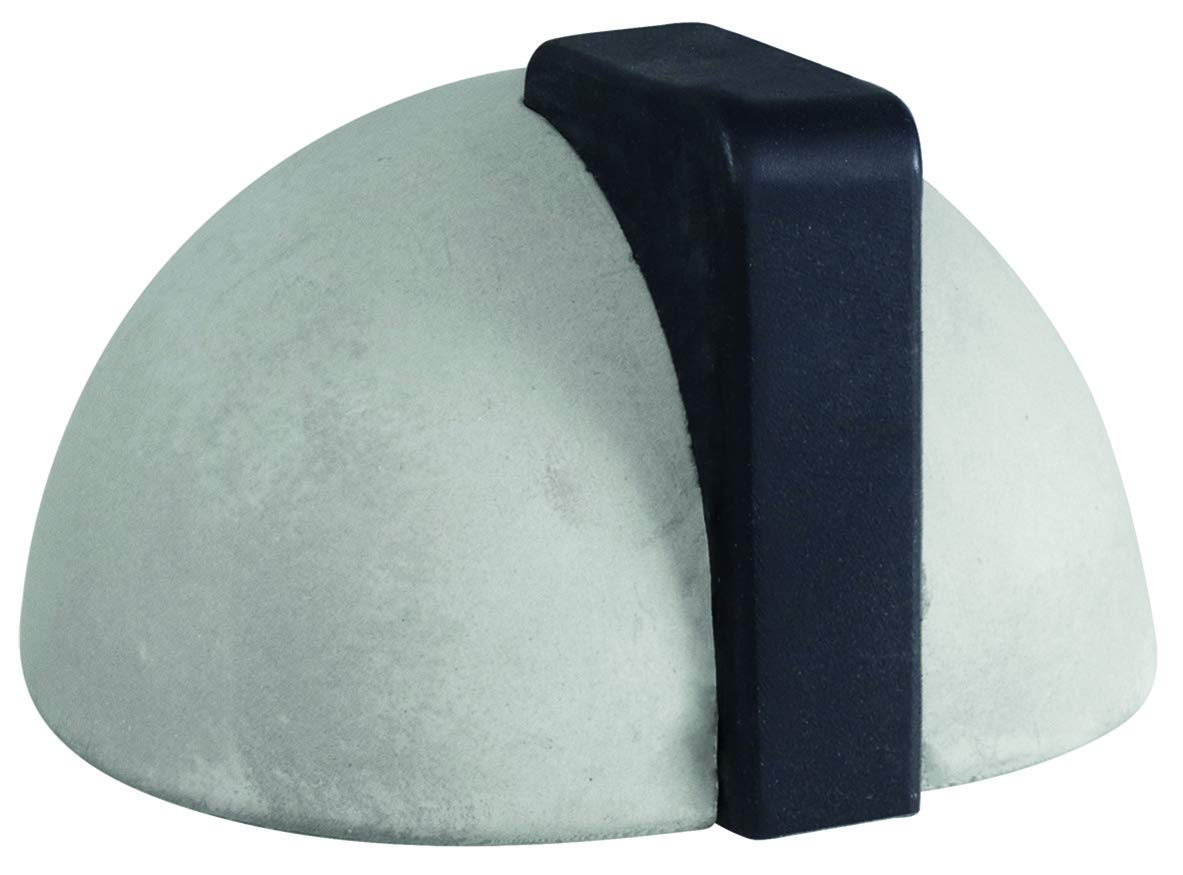 WAGNER Doorstop Hemisphere Medium - Ø 92 x 95 x 52 mm, Premium Buffer Made of Concrete and Thermostatic Rubber, to be Placed on The Floor, Heavy Quality - 15518901