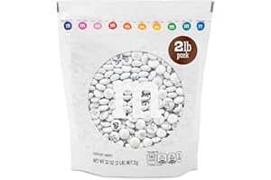 M&M'S Wedding Themed Milk Chocolate Candy - 2lbs Assorted Pre-designed Just Married, I Do Wedding Decoration White Wedding M&