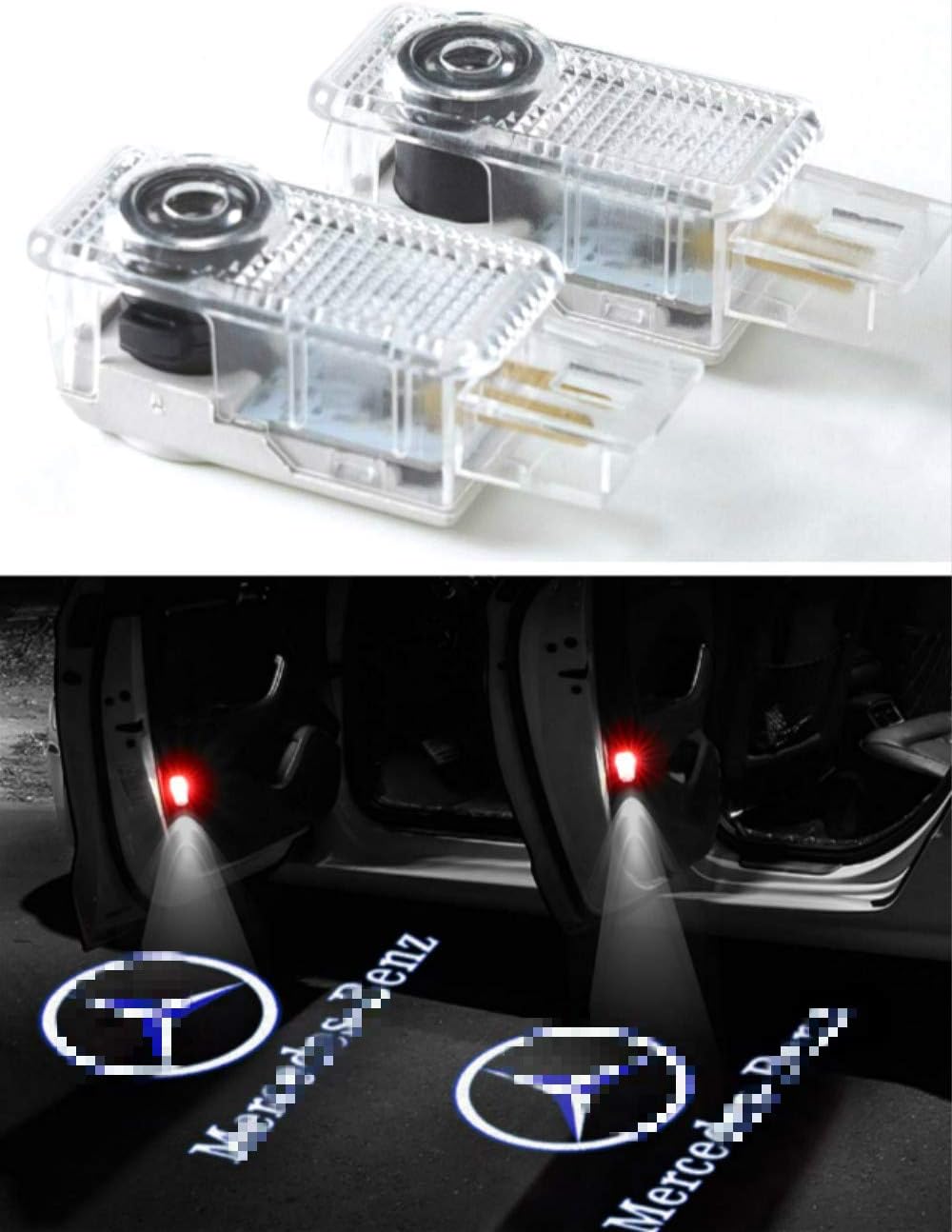 WFB Car Door Projector Welcome Courtesy Shadow Logo Light for Mercedes-Benz W203 W208 W209 R171 R172 C199